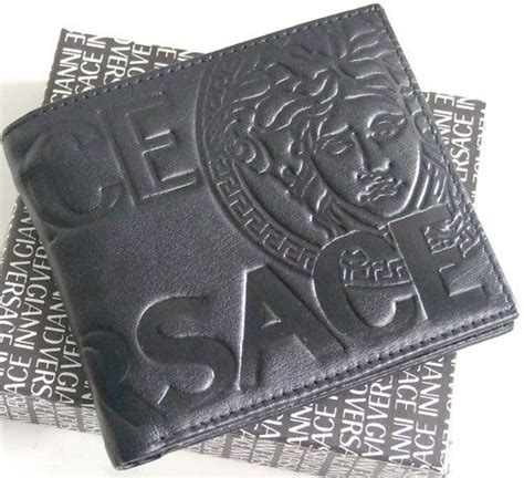 versace collection men's wallet|gianni versace wallet price.